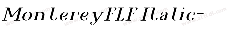 MontereyFLF Italic字体转换